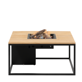 Cosiloft 100 lounge table black / teak