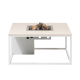 Cosiloft 100 lounge table white / stone look