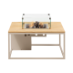 Cosiloft 100 lounge table sandy beige / teak