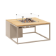 Cosiloft 100 lounge table sandy beige / teak