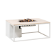 Cosiloft 120 lounge table white / stone look