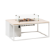 Cosiloft 120 lounge table white / stone look