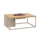 Cosiloft 120 lounge table sandy beige / teak