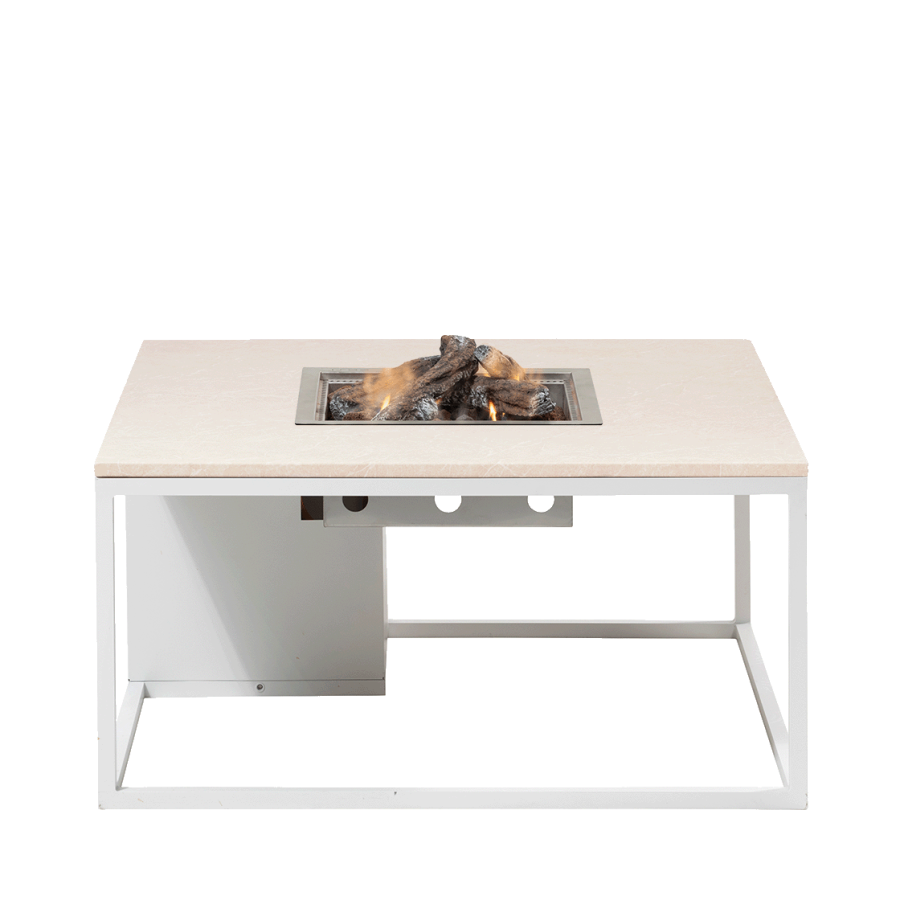 Cosiloft 100 lounge table white / stone look