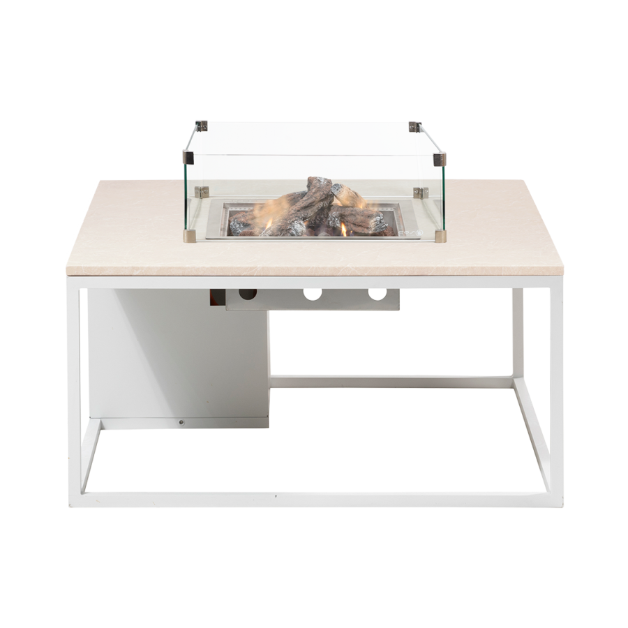 Cosiloft 100 lounge table white / stone look