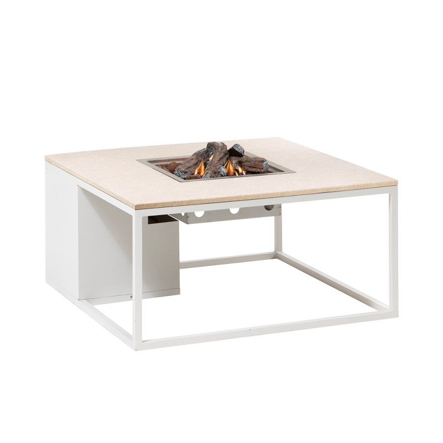 Cosiloft 100 lounge table white / stone look