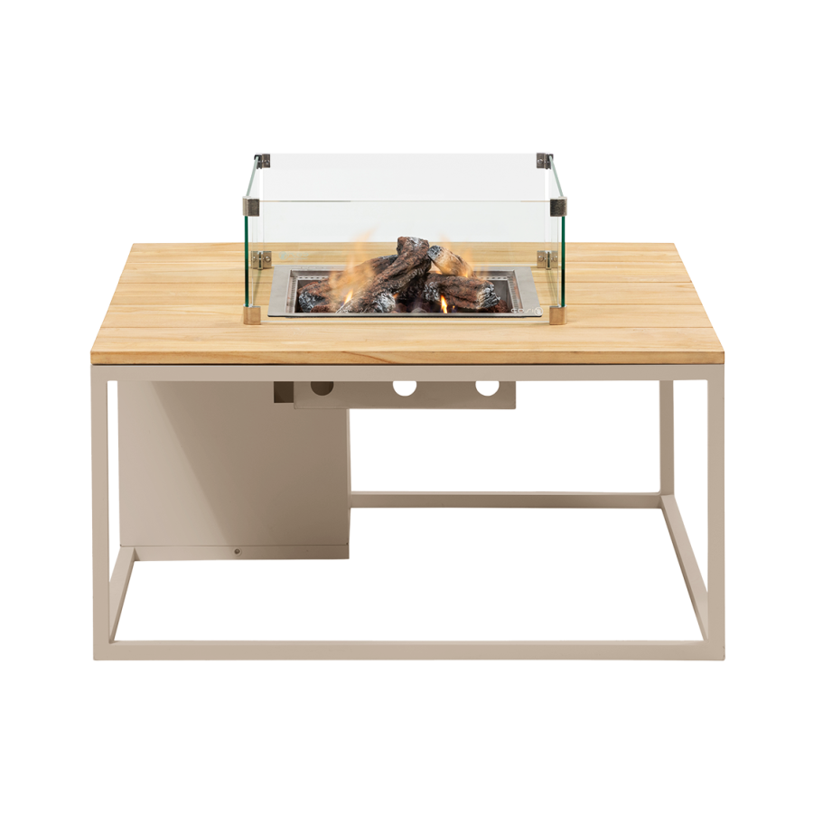 Cosiloft 100 lounge table sandy beige / teak