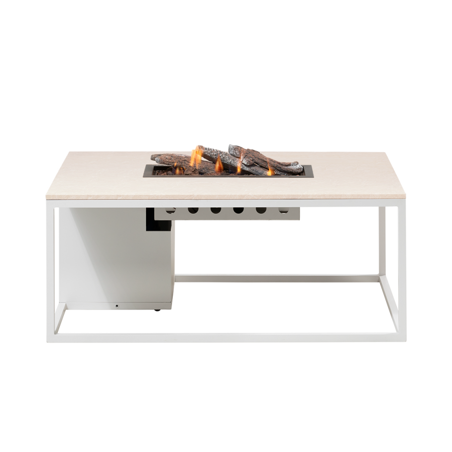 Cosiloft 120 lounge table white / stone look