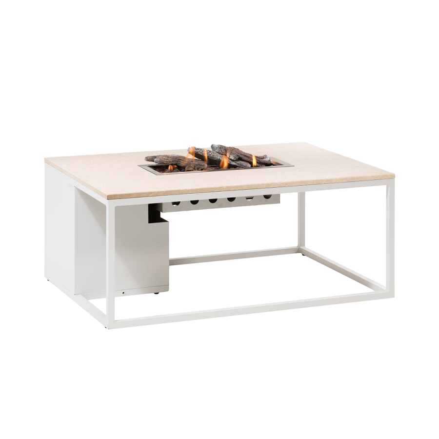 Cosiloft 120 lounge table white / stone look